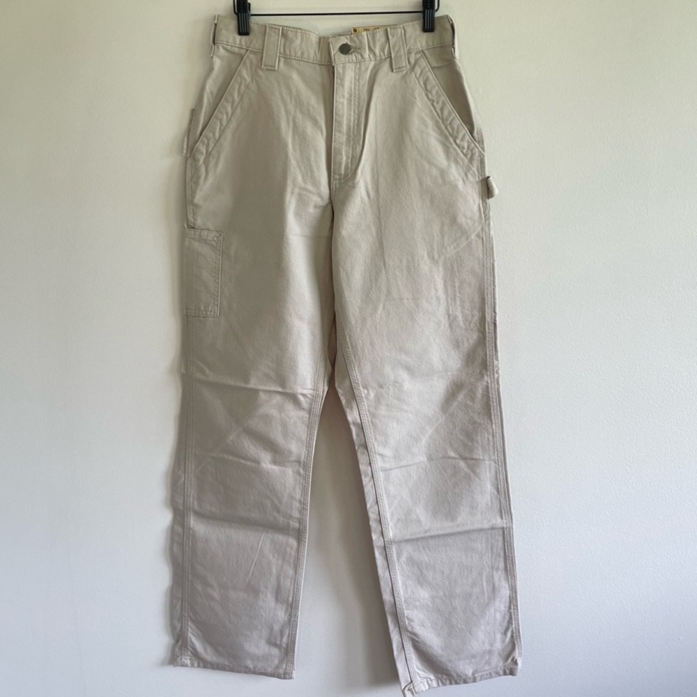 Carhartt Men's Loose Original Fit Canvas Work Dungaree Size 30x34 - Picture 1 of 5